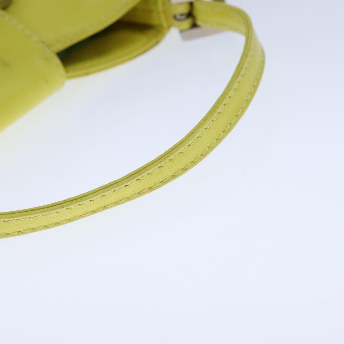 Fendi Croissant Petit Yellow Leather Handbag (Pre-Owned) Size ONE SIZE - 5 Thumbnail
