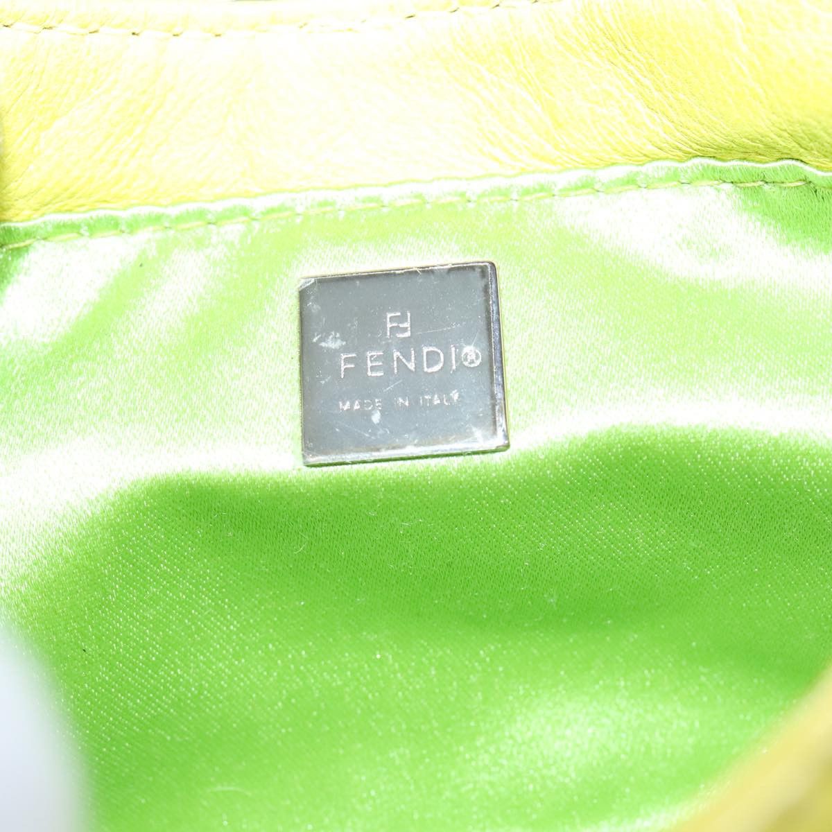 Fendi Croissant Petit Yellow Leather Handbag (Pre-Owned) Size ONE SIZE - 14 Thumbnail