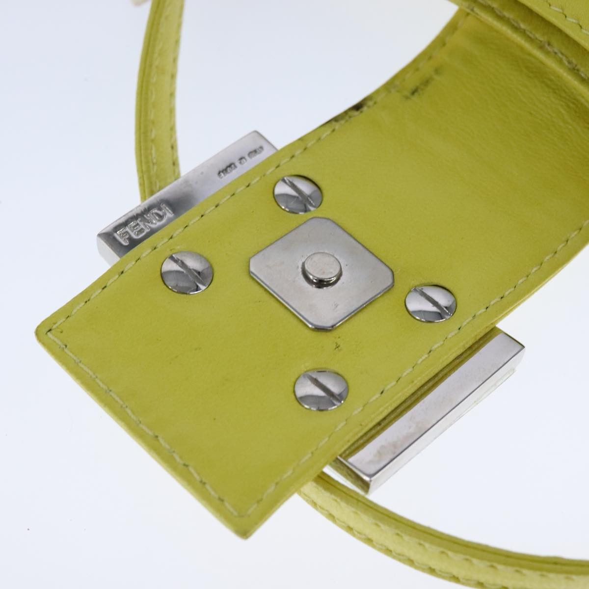 Fendi Croissant Petit Yellow Leather Handbag (Pre-Owned) Size ONE SIZE - 20 Thumbnail