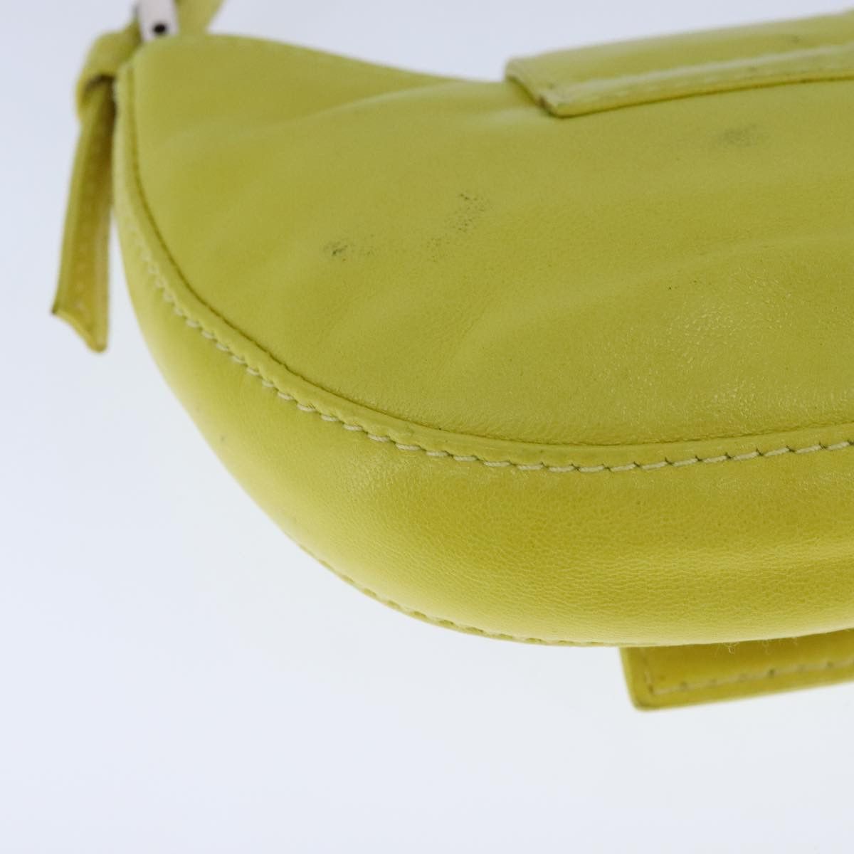 Fendi Croissant Petit Yellow Leather Handbag (Pre-Owned) Size ONE SIZE - 9 Thumbnail