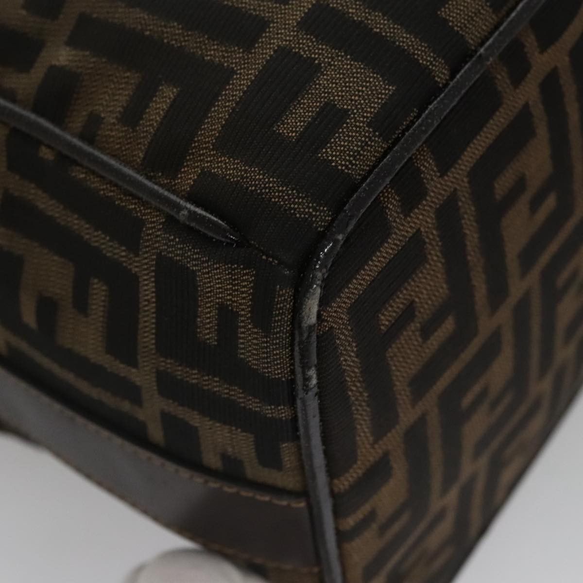 Fendi Zucca Brown Canvas Clutch Bag (Pre-Owned) Size ONE SIZE - 6 Thumbnail