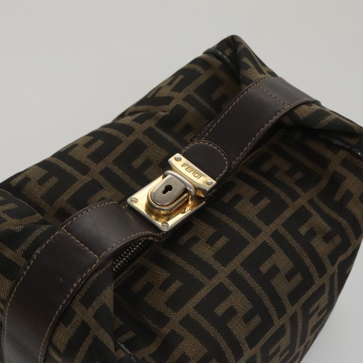 Fendi Zucca Brown Canvas Clutch Bag (Pre-Owned) Size ONE SIZE - 19 Thumbnail