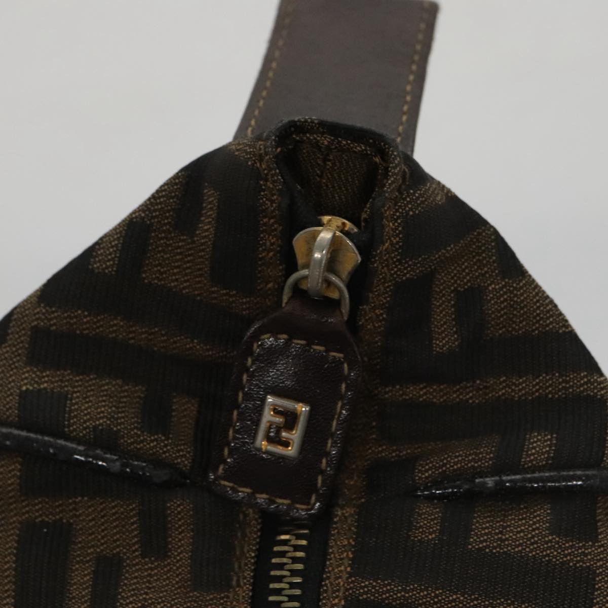 Fendi Zucca Brown Canvas Clutch Bag (Pre-Owned) Size ONE SIZE - 11 Thumbnail