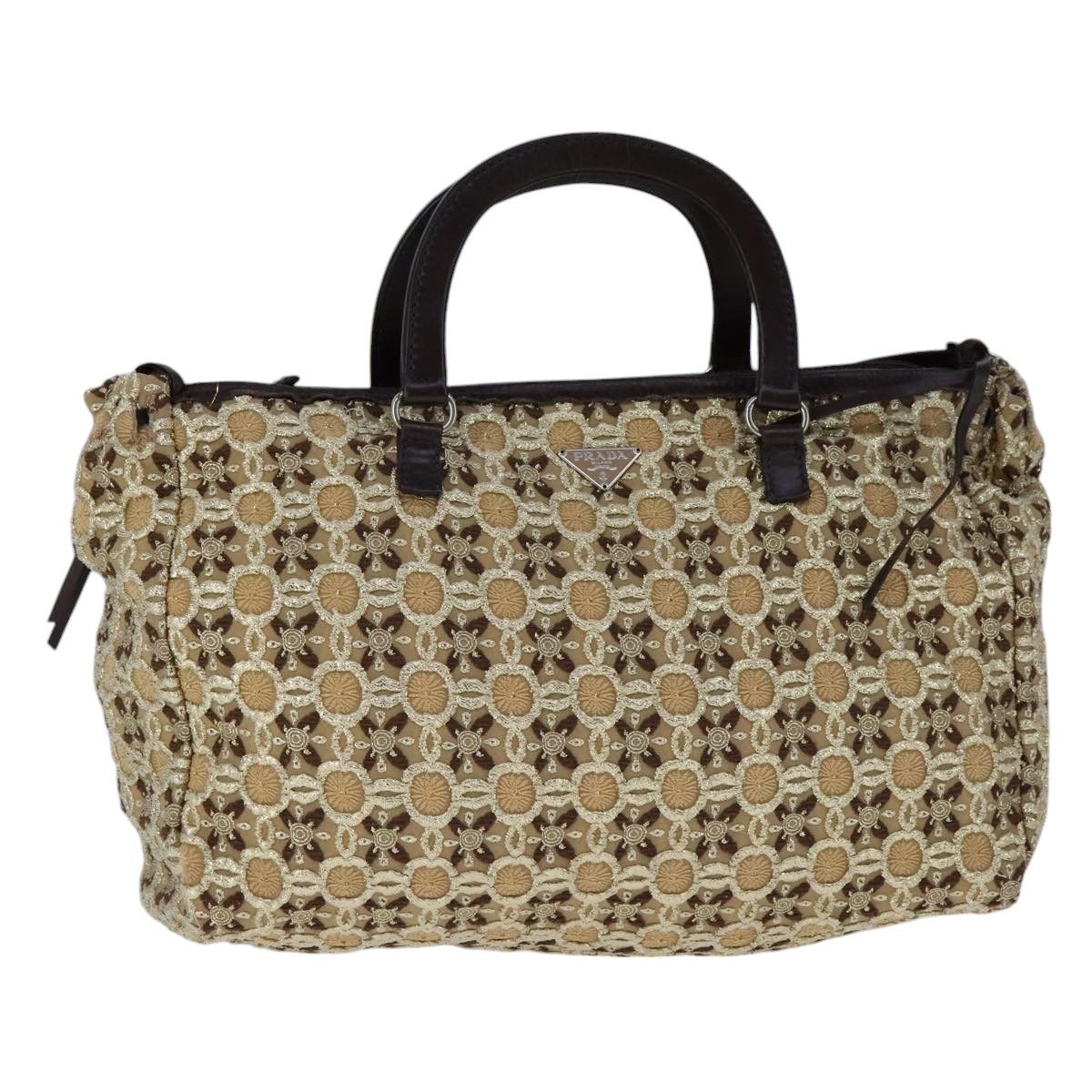 Prada Beige Synthetic Handbag (Pre-Owned) Size ONE SIZE - 16 Thumbnail