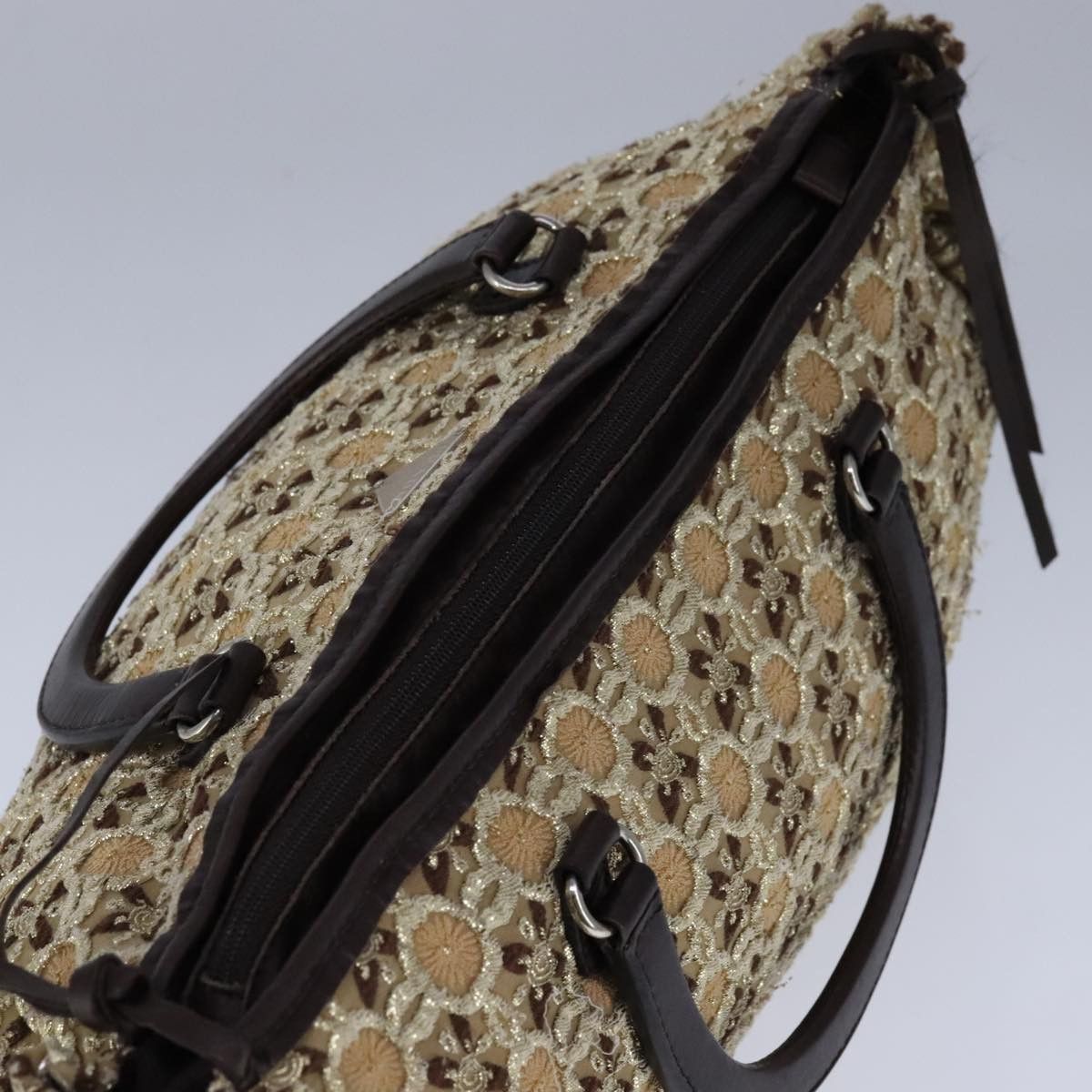 Prada Beige Synthetic Handbag (Pre-Owned) Size ONE SIZE - 17 Thumbnail