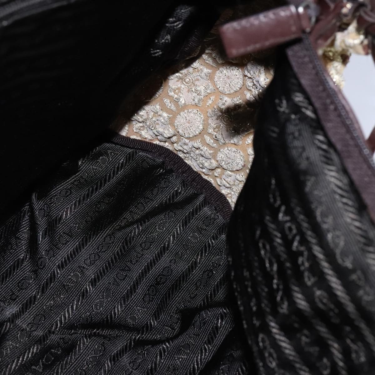 Prada Beige Synthetic Handbag (Pre-Owned) Size ONE SIZE - 20 Thumbnail