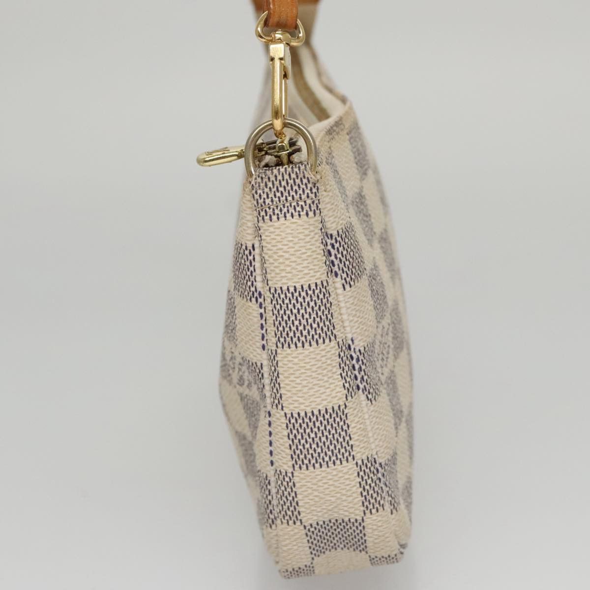 Louis Vuitton Pochette Accessoire White Canvas Clutch Bag (Pre-Owned) Size ONE SIZE - 4 Thumbnail