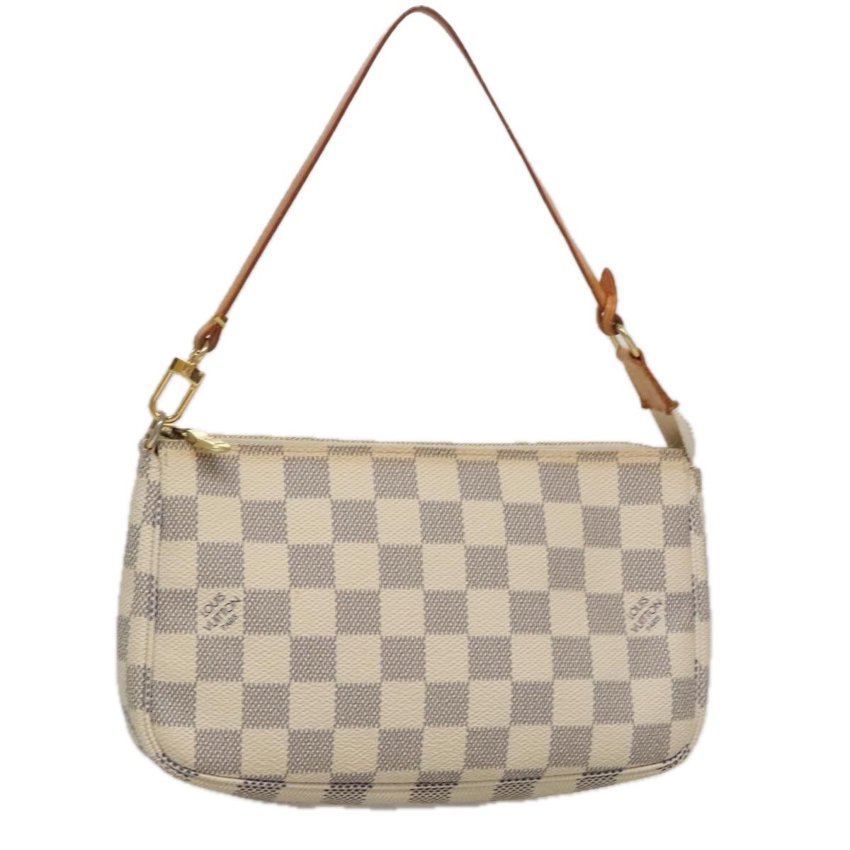 Louis Vuitton Pochette Accessoire White Canvas Clutch Bag (Pre-Owned) Size ONE SIZE - 17 Thumbnail