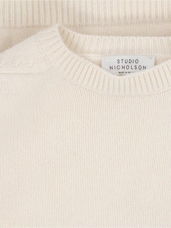 Studio Nicholson STUDIO NICHOLSON Men Sweater HEMYL SNM 377 PARCHMENT White Size US L / EU 52-54 / 3 - 5 Thumbnail