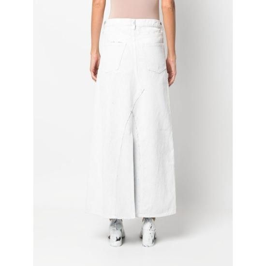 Maison Margiela MAISON MARGIELA Women Mid Skirts S30561 SI0MA0003 967 WHITE Size 27" / US 4 / IT 40 - 5 Thumbnail