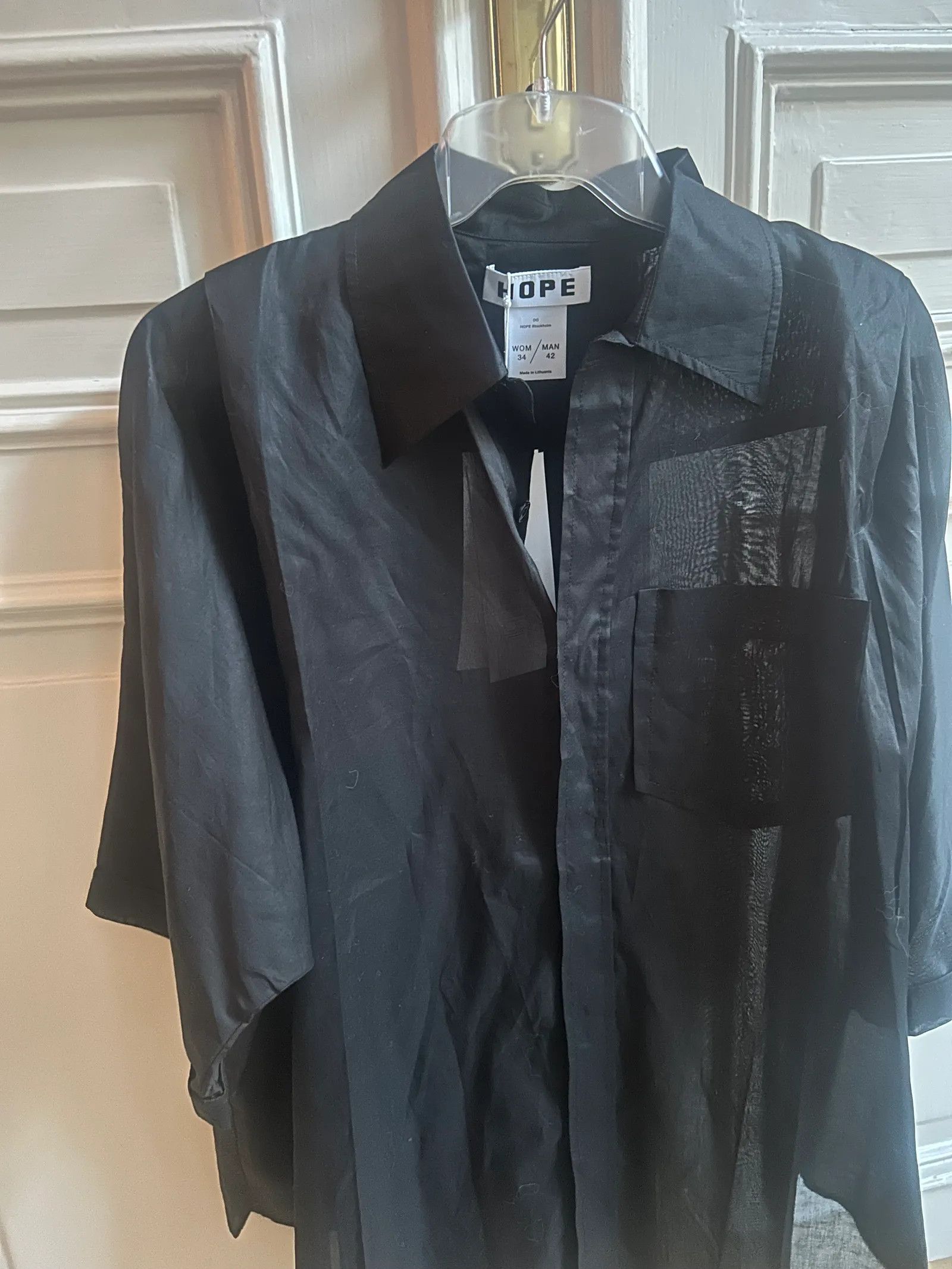 Hope Hope Trunk shirt black organza Shirt Size XS / US 0-2 / IT 36-38 - 4 Thumbnail