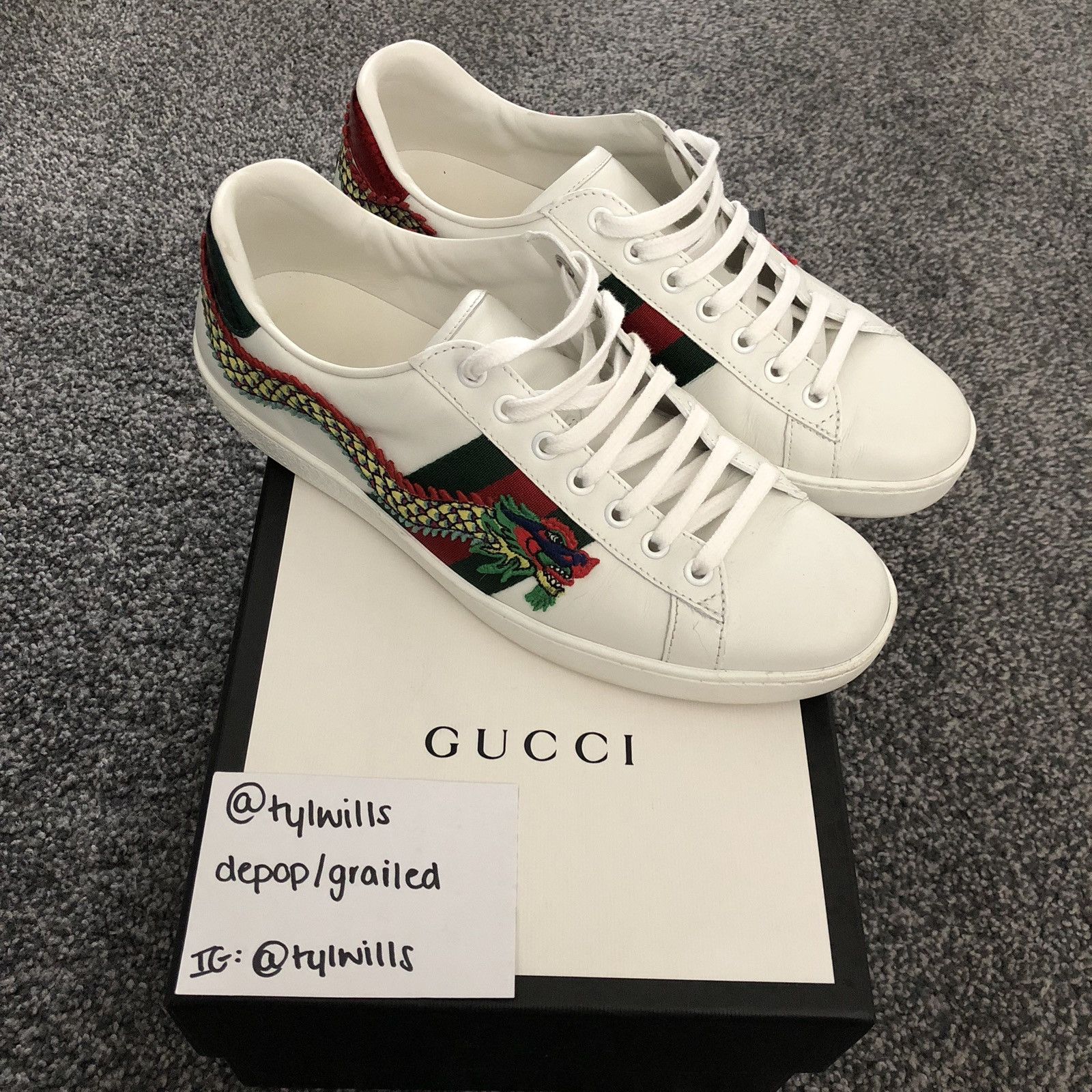 Gucci dragon ace sneaker deals