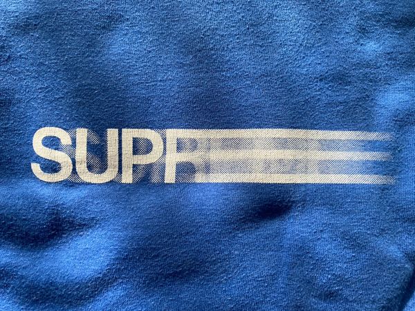 Supreme Supreme Motion Logo Tee 2010 (Blue) | Grailed