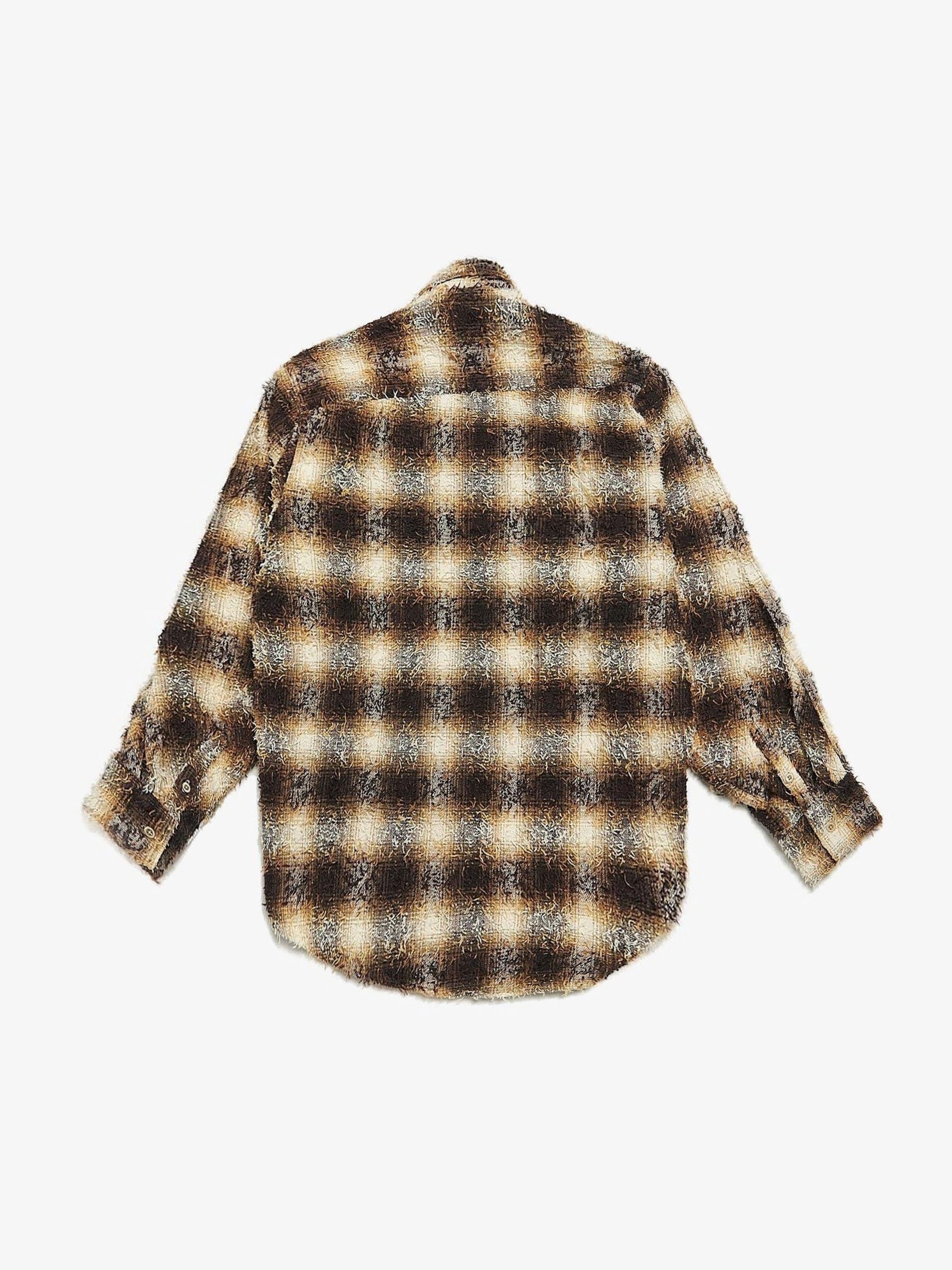 Doublet Ivory Zombie Silhouette Checkered Overshirt Size US M / EU 48-50 / 2 - 2 Thumbnail