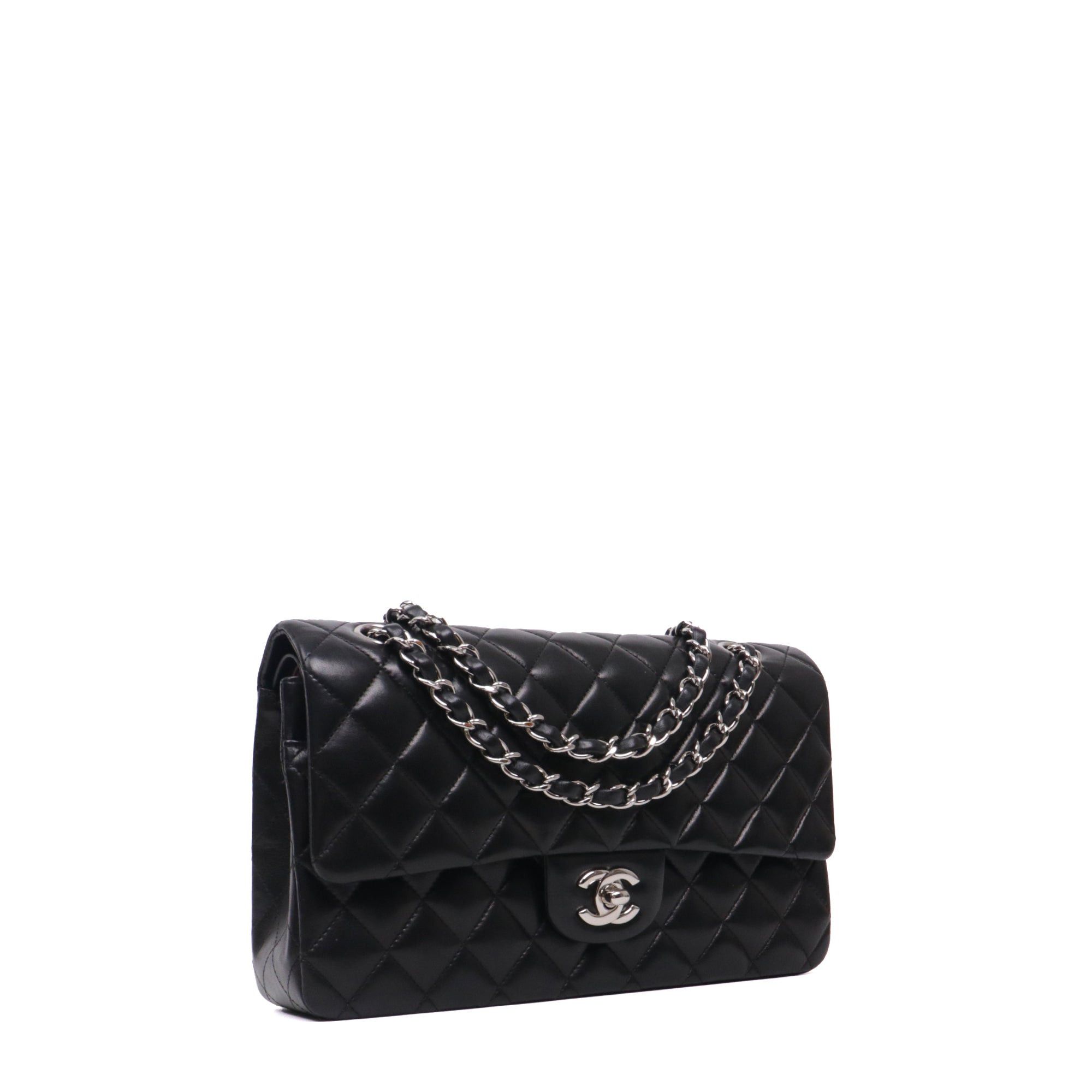 Chanel CHANEL - Chanel Classique/Timeless Chanel 11.12 double flap handbag in black smooth leather Size ONE SIZE - 2 Thumbnail