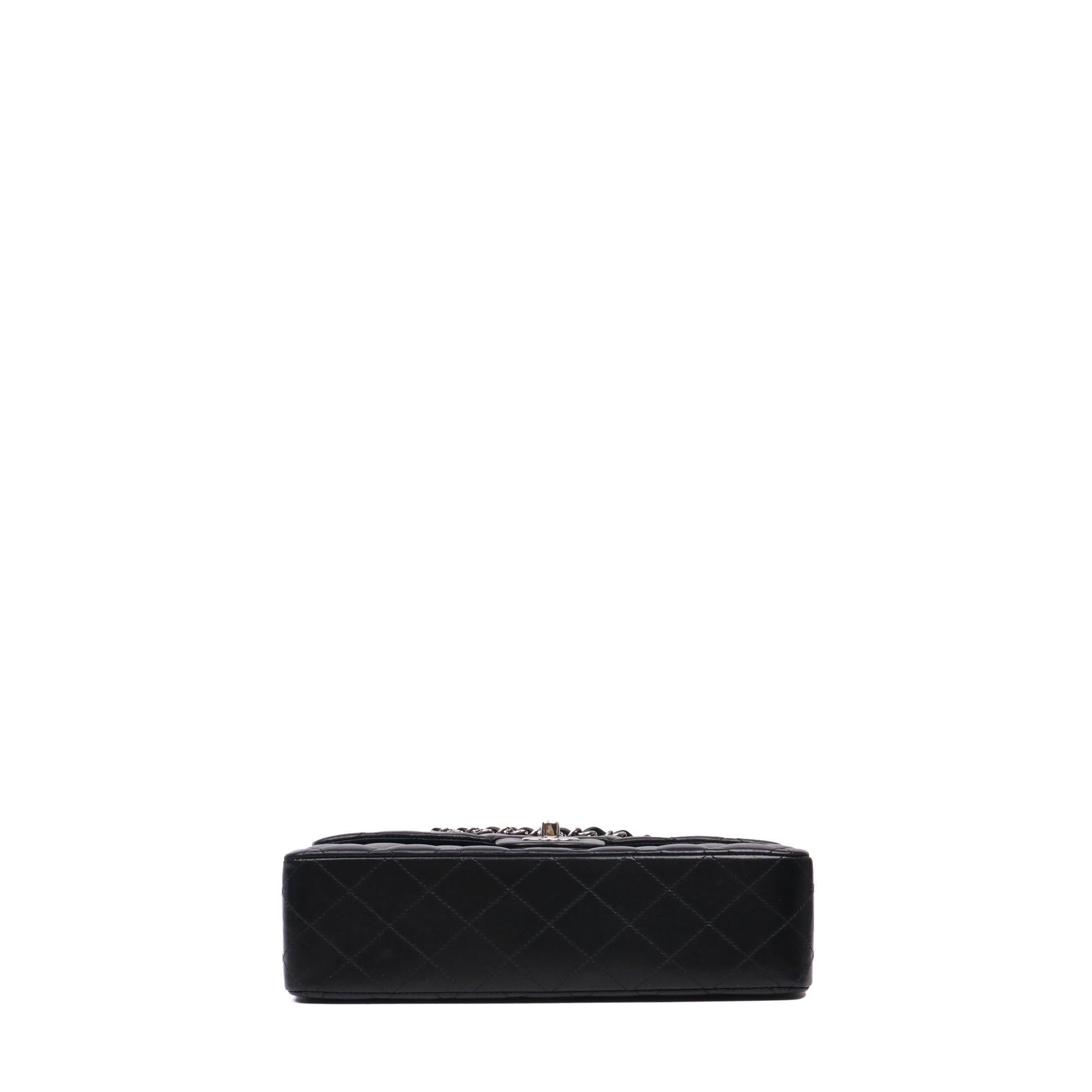 Chanel CHANEL - Chanel Classique/Timeless Chanel 11.12 double flap handbag in black smooth leather Size ONE SIZE - 4 Thumbnail
