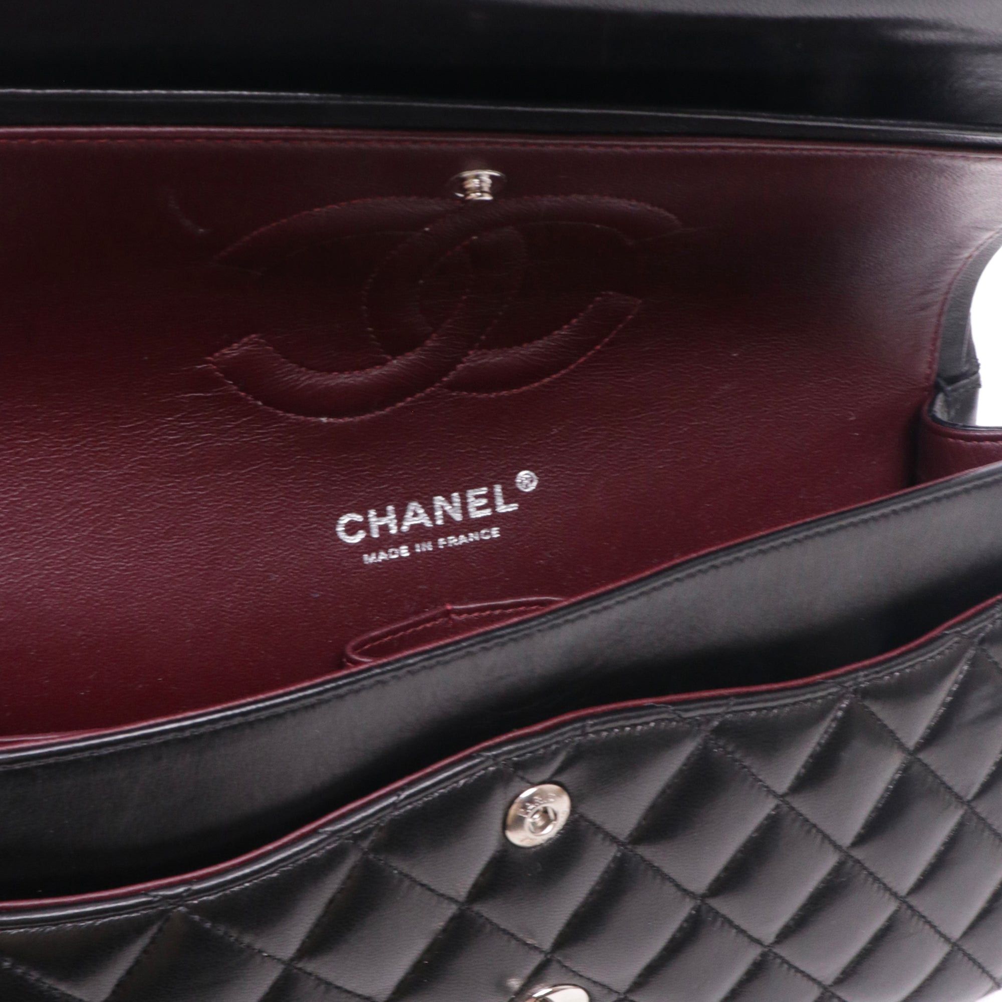 Chanel CHANEL - Chanel Classique/Timeless Chanel 11.12 double flap handbag in black smooth leather Size ONE SIZE - 8 Thumbnail