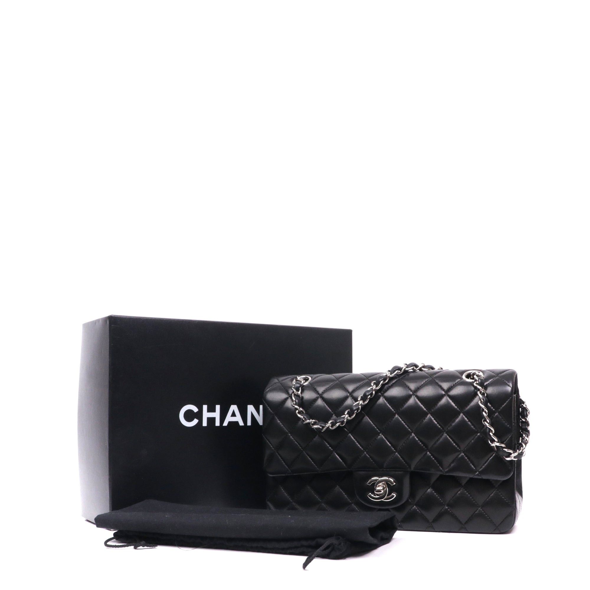 Chanel CHANEL - Chanel Classique/Timeless Chanel 11.12 double flap handbag in black smooth leather Size ONE SIZE - 10 Thumbnail