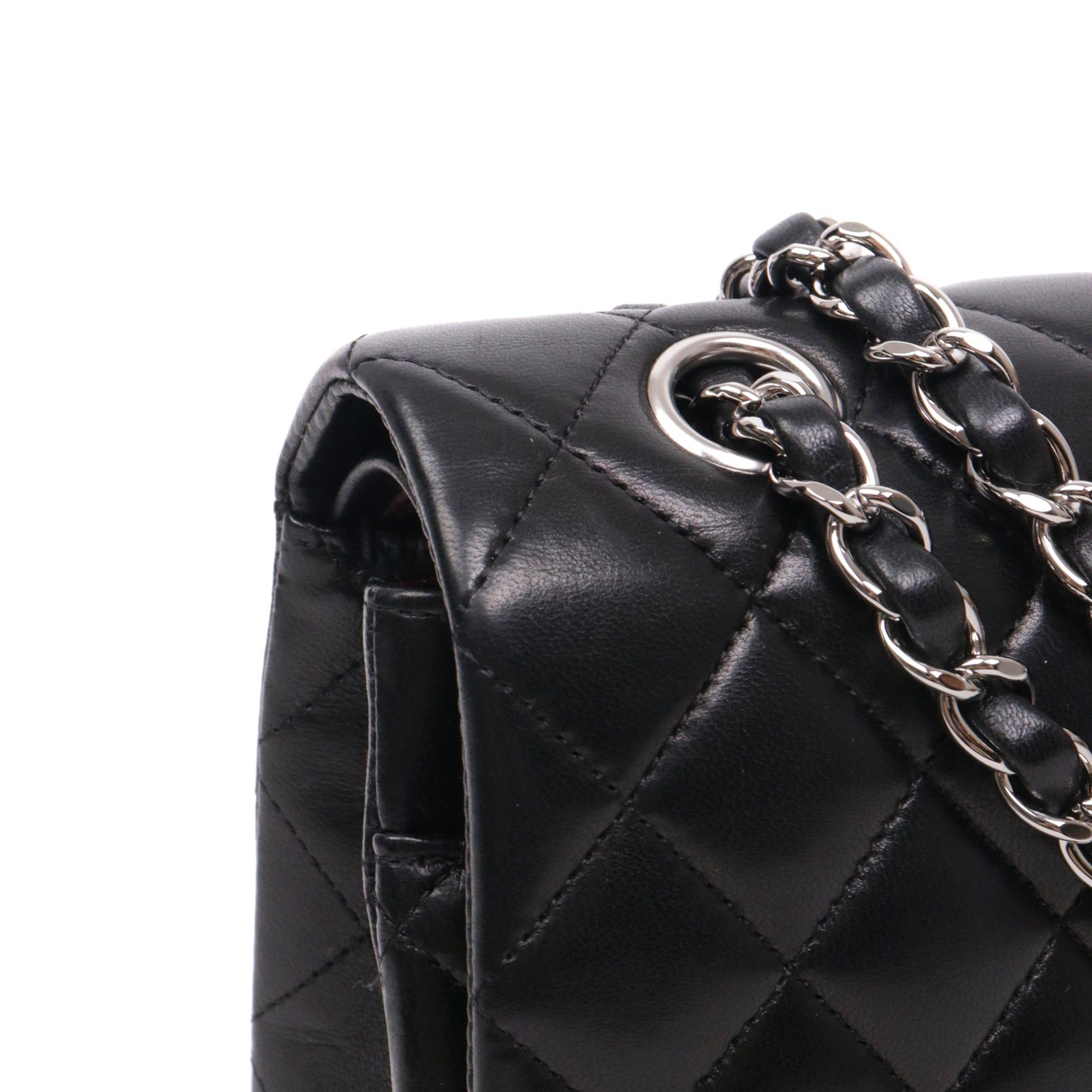Chanel CHANEL - Chanel Classique/Timeless Chanel 11.12 double flap handbag in black smooth leather Size ONE SIZE - 5 Thumbnail