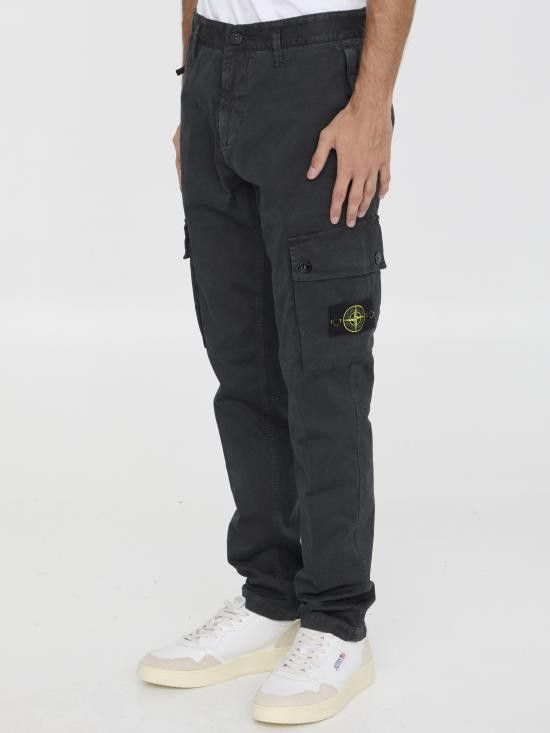 Stone Island STONE ISLAND Men Straight Pants 8115303L1 BLACK Size US 30 / EU 46 - 2 Thumbnail