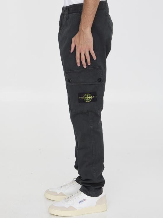 Stone Island STONE ISLAND Men Straight Pants 8115303L1 BLACK Size US 30 / EU 46 - 3 Thumbnail