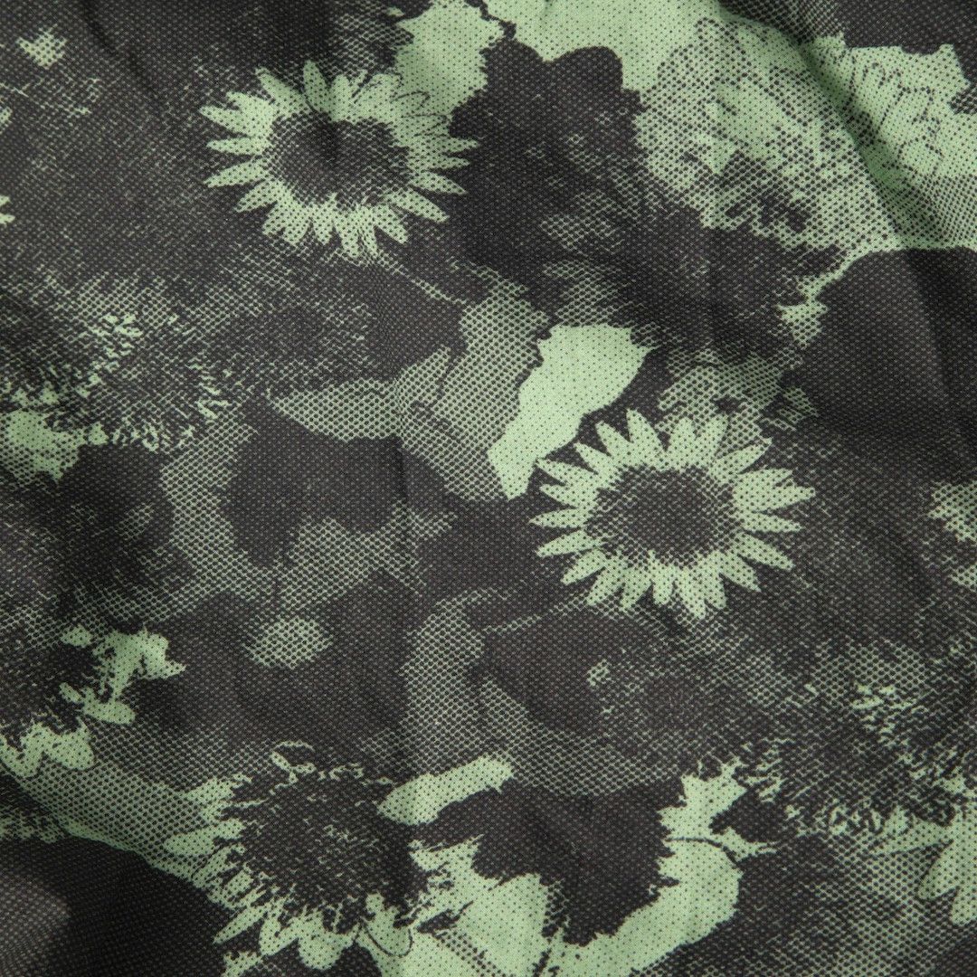 Ganni Green Floral Print Knee-length Dress Size XXL / US 16-18 / IT 52-54 - 4 Thumbnail