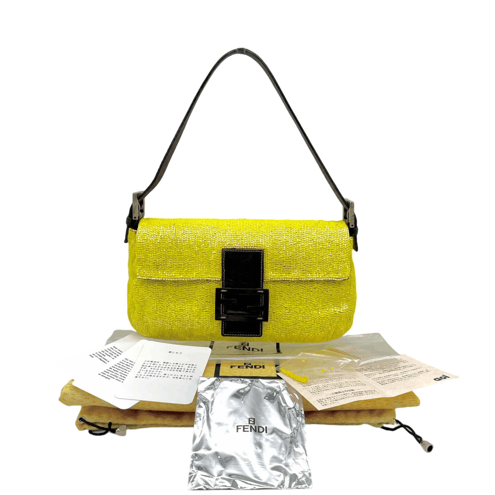 Fendi Fendi Bead Embroidered Mamma Bucket Pm Shoulder Bag Size ONE SIZE - 4 Thumbnail