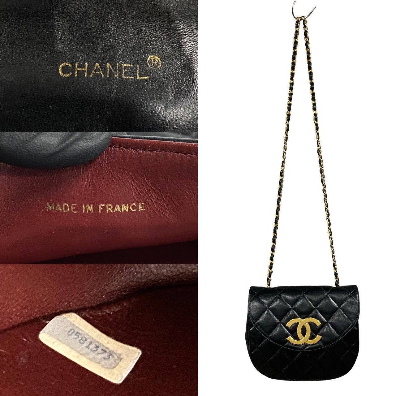 Chanel Chanel Shoulder Bag Black Leather Size ONE SIZE - 3 Thumbnail