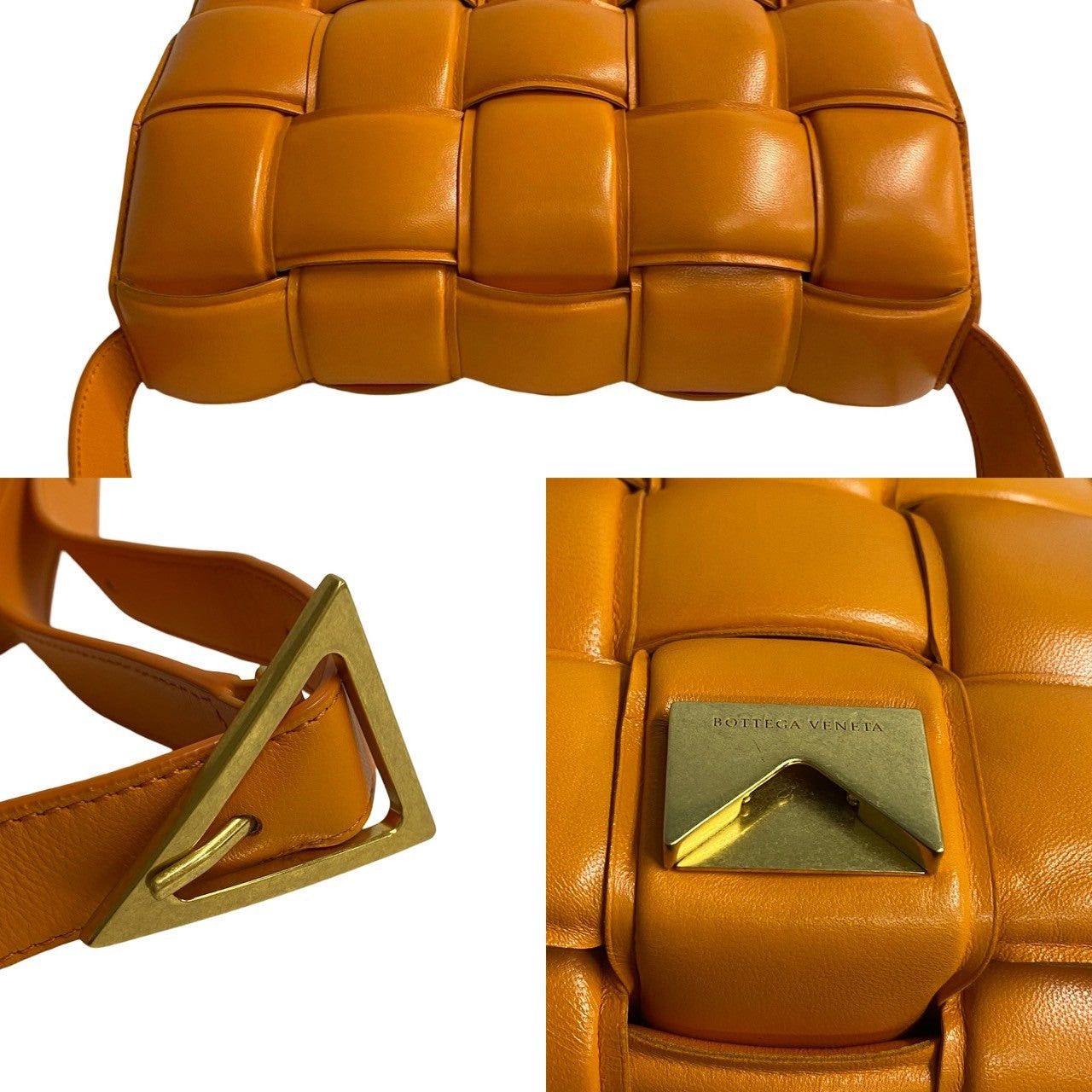 Bottega Veneta Bottega Veneta Shoulder Bag Orange Leather Size ONE SIZE - 5 Thumbnail