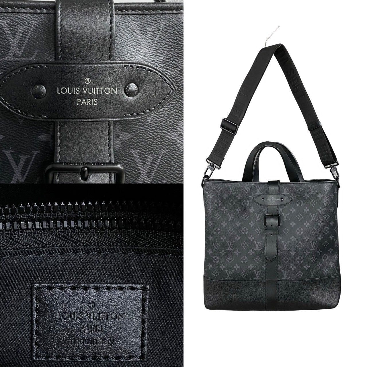 Louis Vuitton Louis Vuitton Shoulder Bag Black Leather Size ONE SIZE - 3 Thumbnail