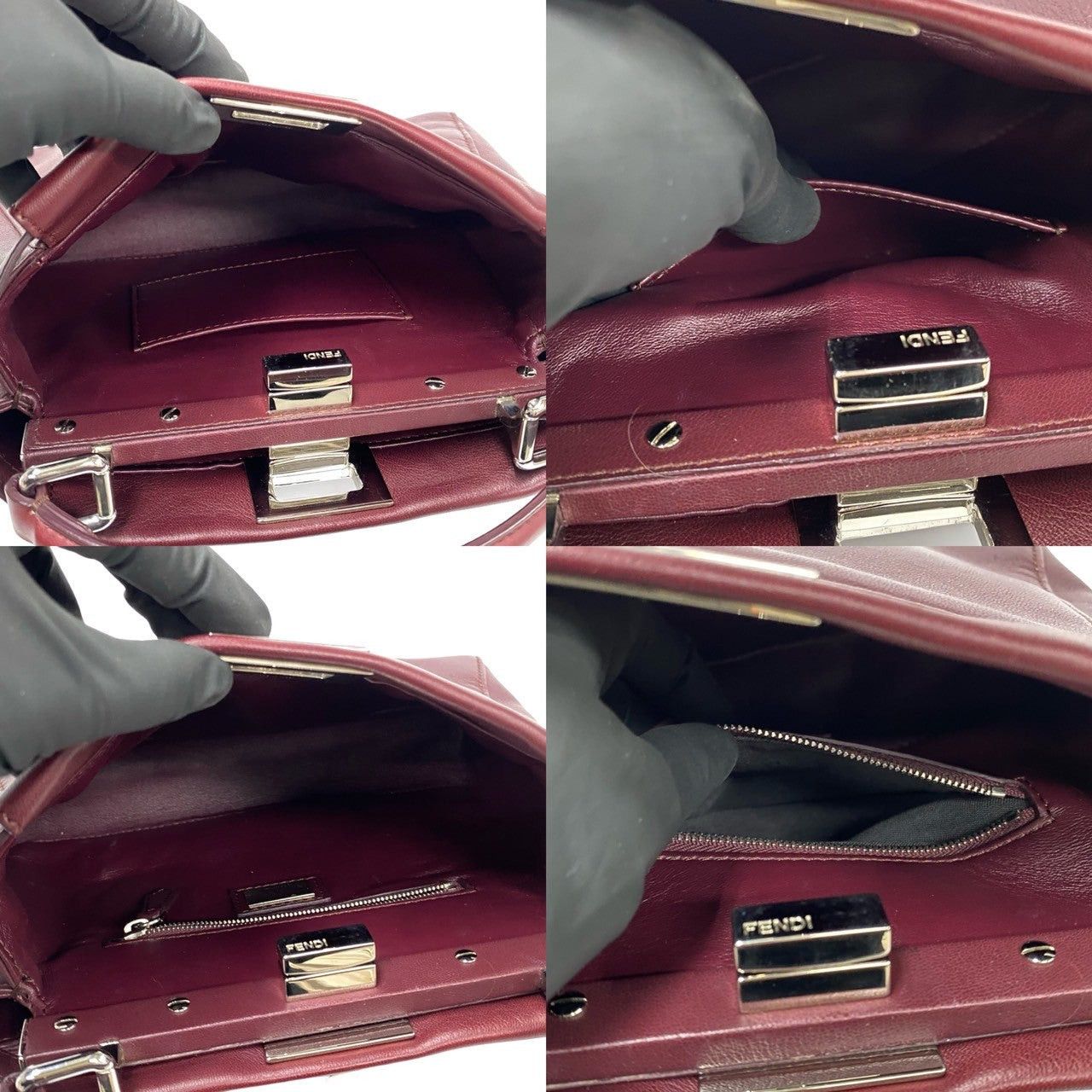 Fendi Fendi Shoulder Bag Red Leather Size ONE SIZE - 8 Thumbnail