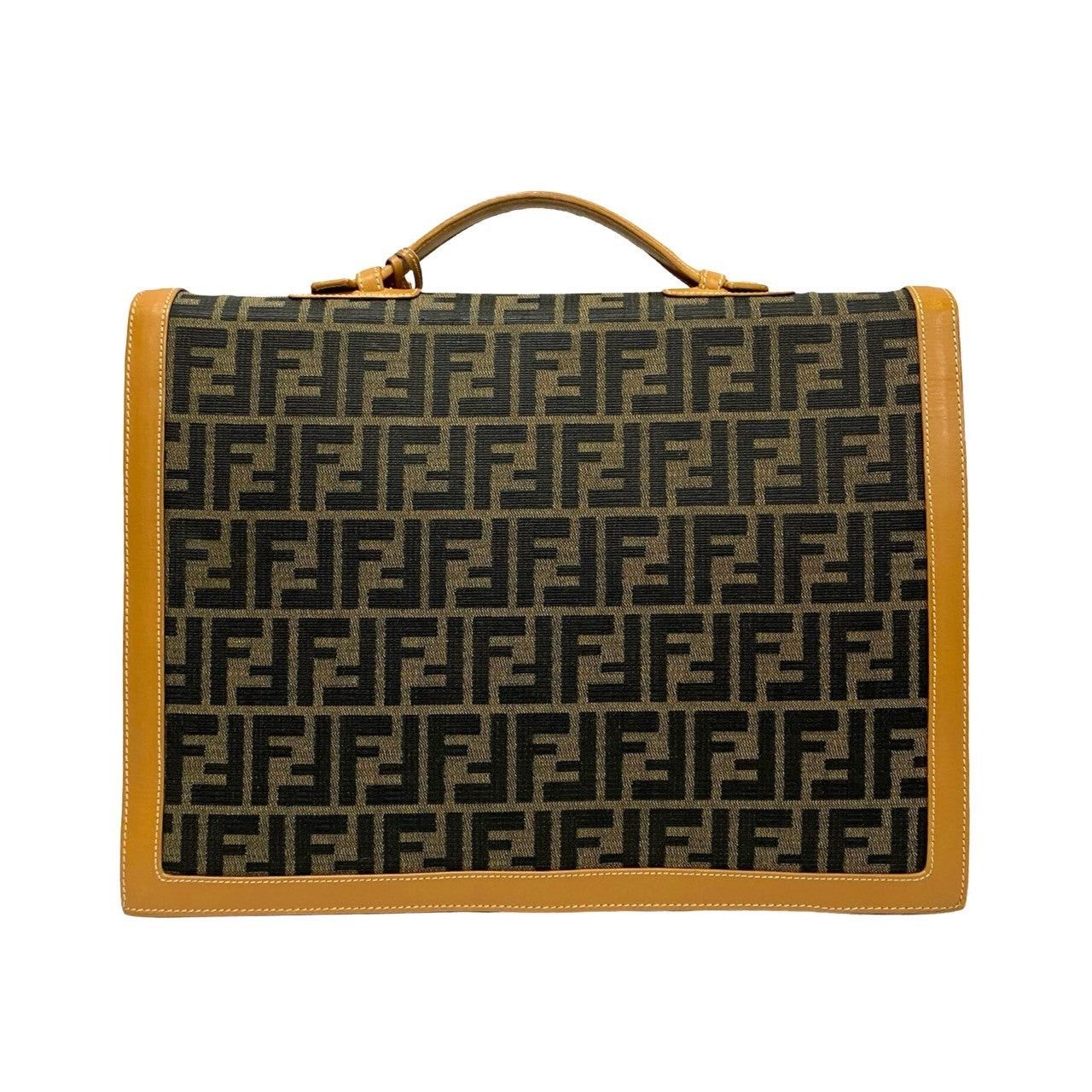 Fendi Fendi Handbag Brown Cotton Size ONE SIZE - 4 Thumbnail