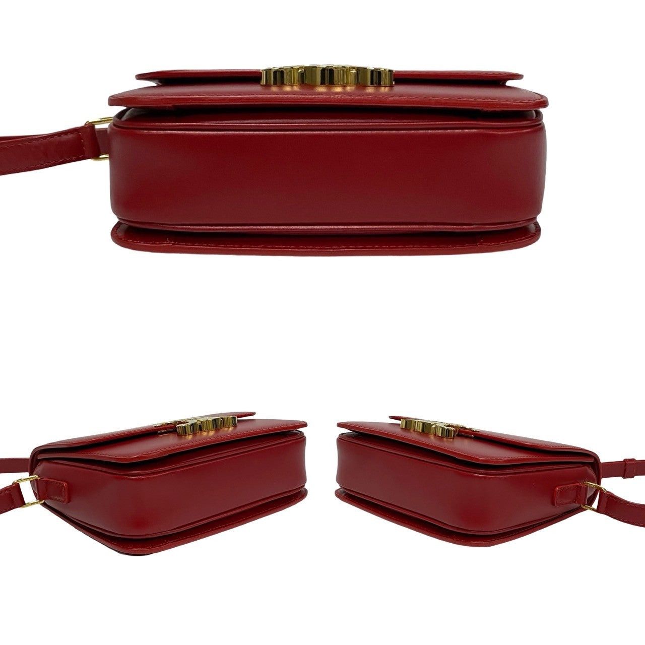 Celine Celine Shoulder Bag Red Leather Size ONE SIZE - 6 Thumbnail