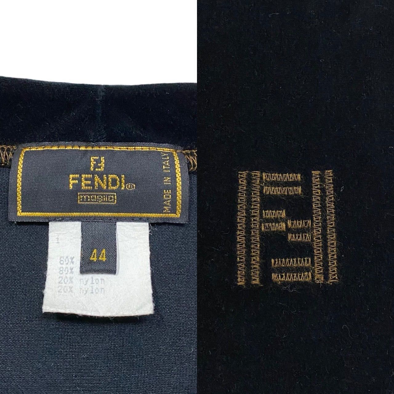 Fendi Fendi Black Velvet Size ONE SIZE - 5 Thumbnail