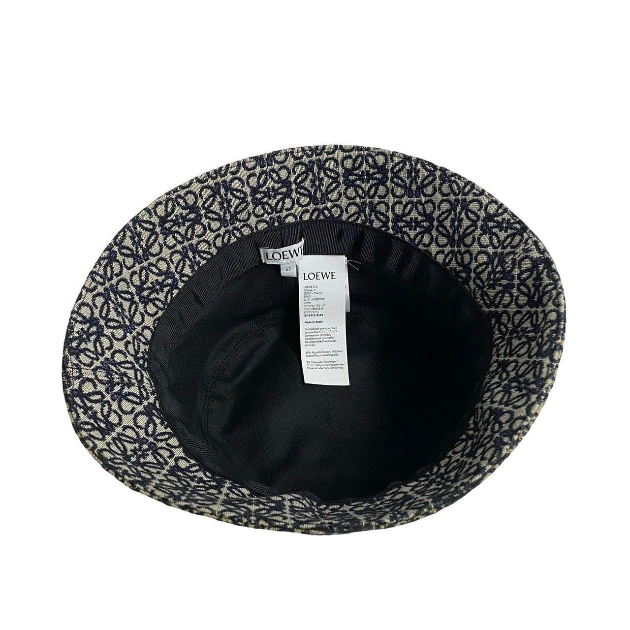 Loewe Loewe Hat Blue Cotton Size ONE SIZE - 5 Thumbnail