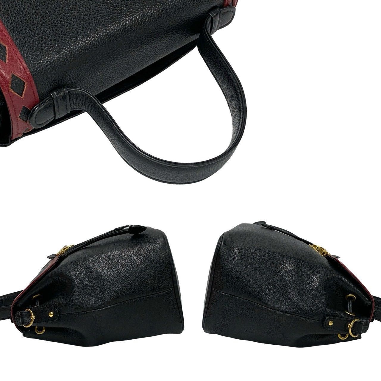 Yves Saint Laurent Yves Saint Laurent Shoulder Bag Black Leather Size ONE SIZE - 5 Thumbnail
