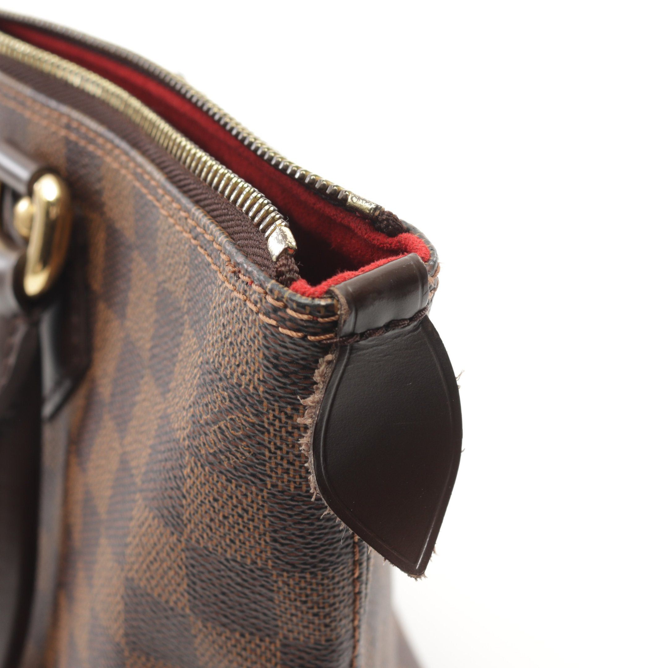 Louis Vuitton Louis Vuitton Saleya Pm Damier Ebene Handbag Tote Bag Leather Brown Size ONE SIZE - 9 Thumbnail