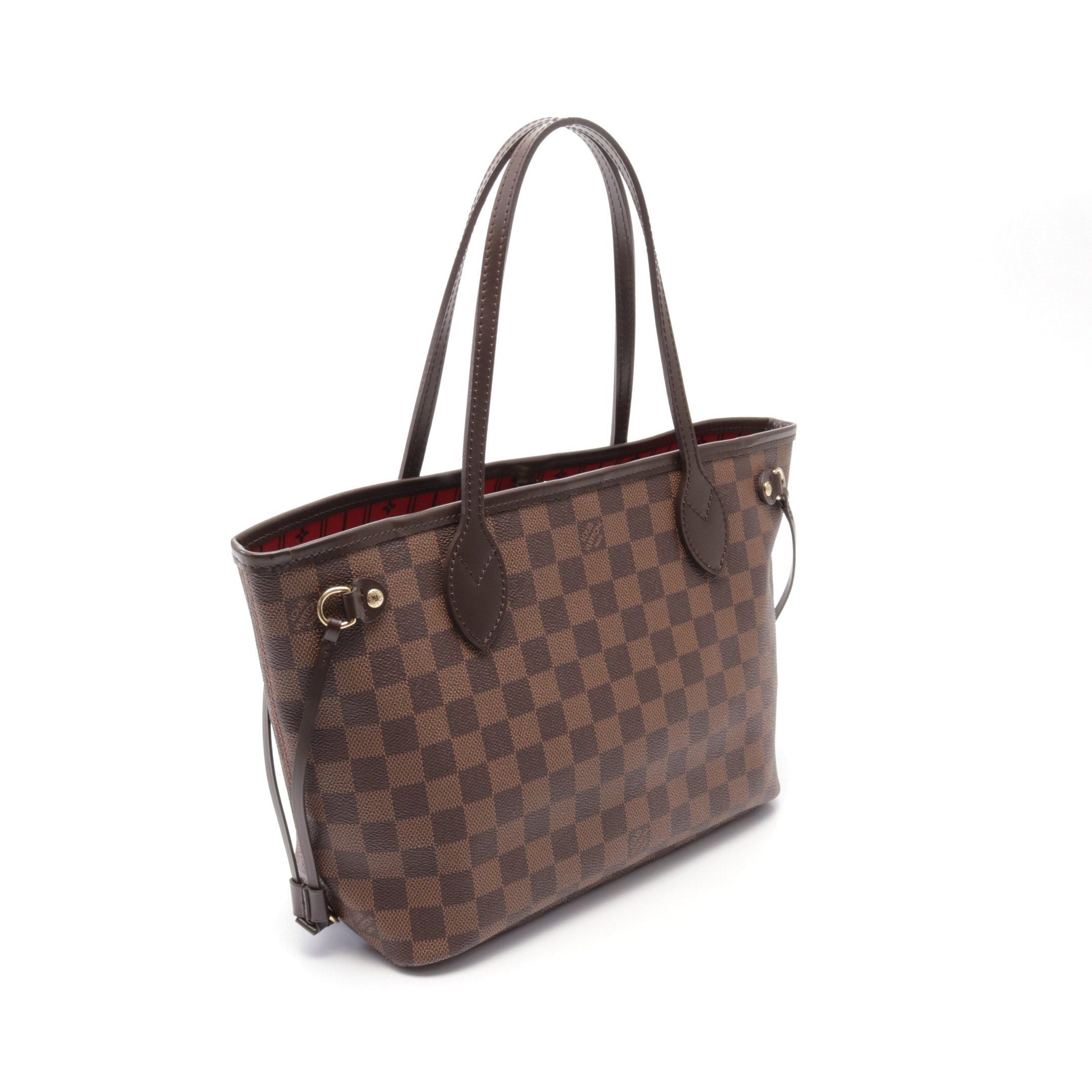 Louis Vuitton Louis Vuitton Neverfull Pm Damier Ebene Handbag Tote Bag Leather Brown Size ONE SIZE - 2 Thumbnail