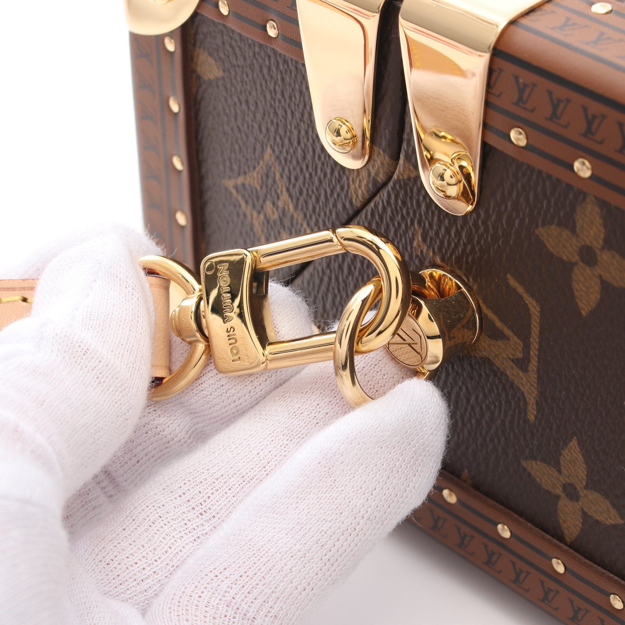 Louis Vuitton Louis Vuitton Camera Box Monogram Handbag Leather Brown Size ONE SIZE - 6 Thumbnail