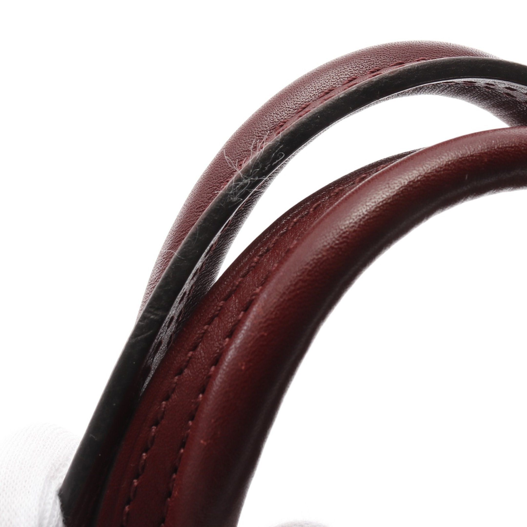 Louis Vuitton Venus Monogram Leysin Handbag Leather Brown Bordeaux
