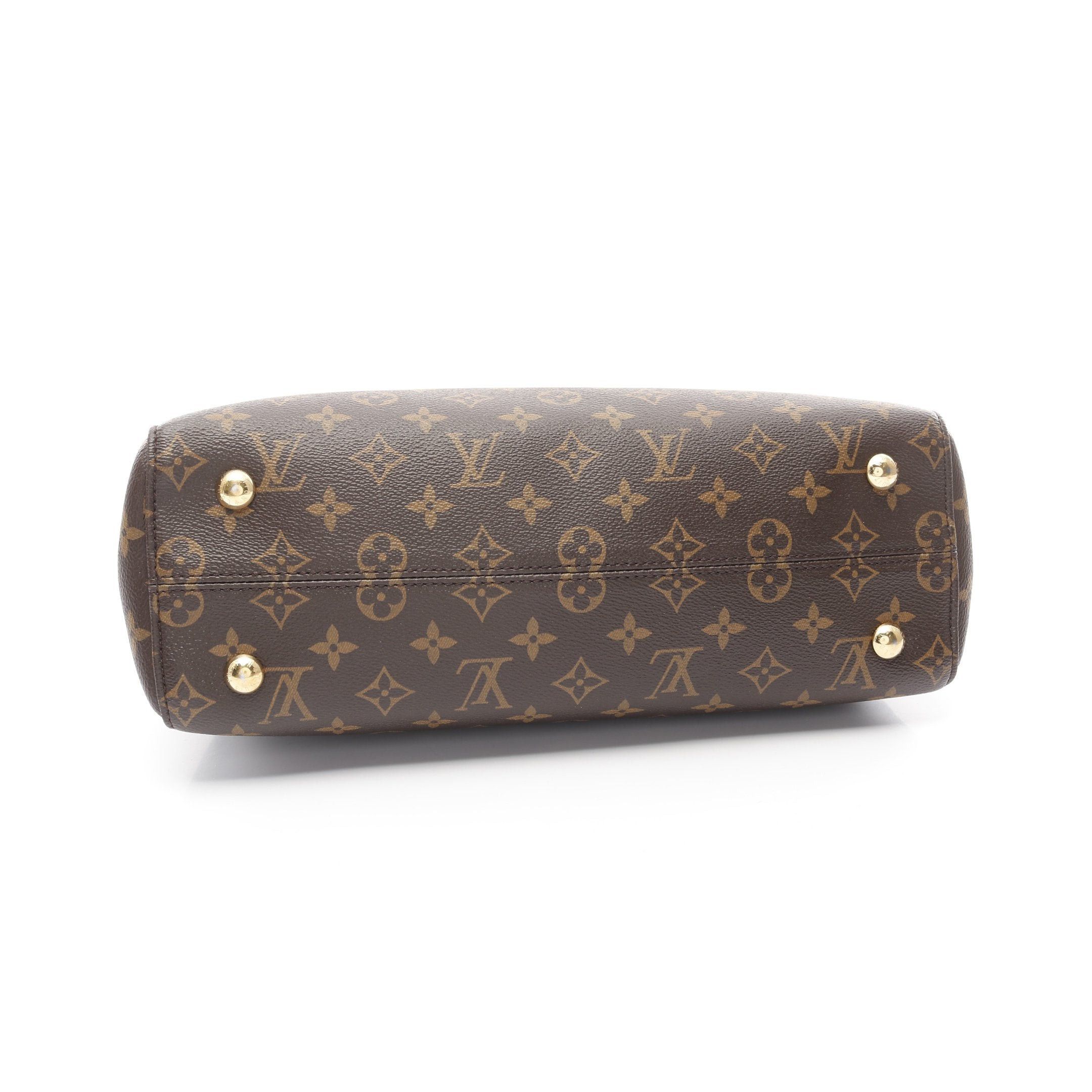 Louis Vuitton Venus Monogram Leysin Handbag Leather Brown Bordeaux