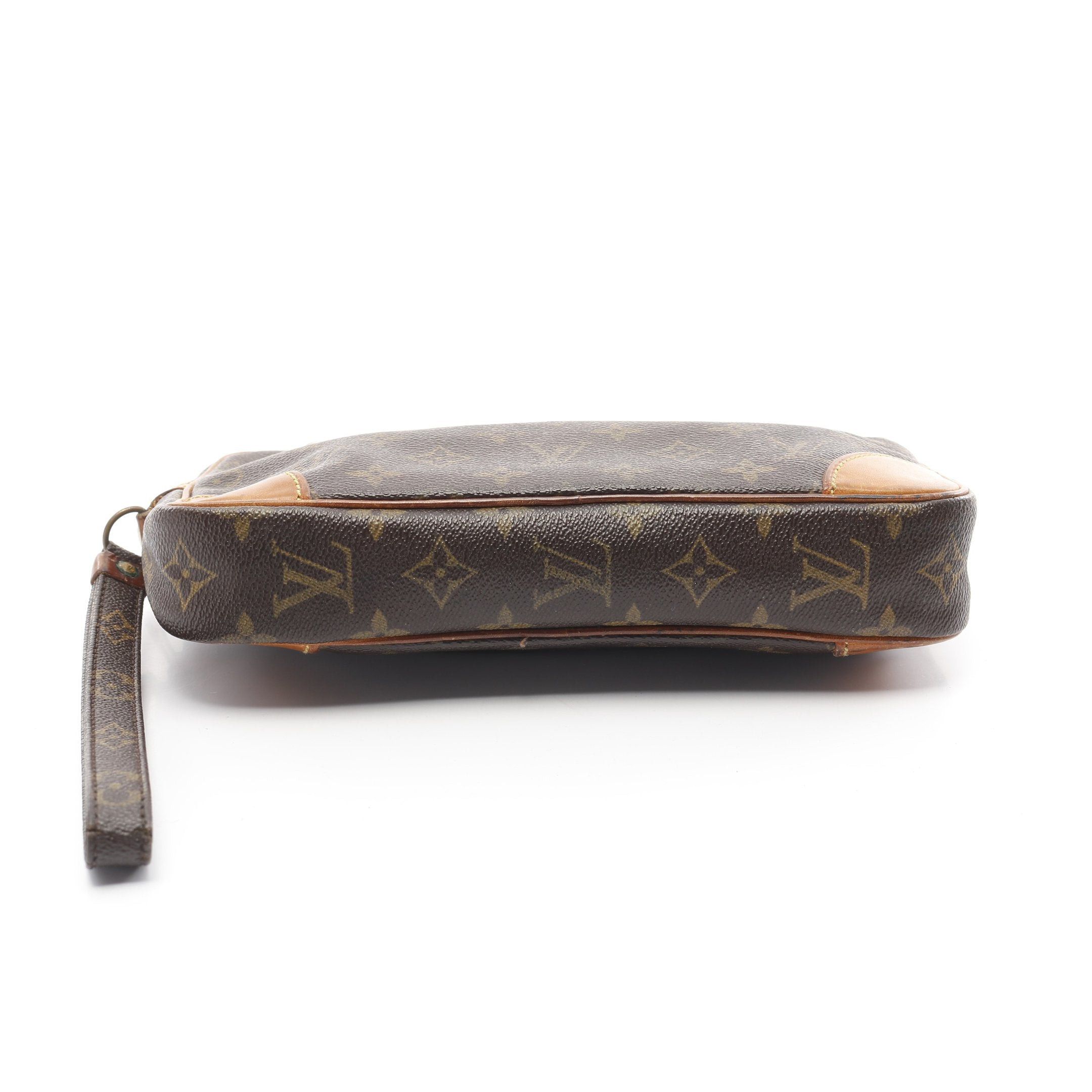 Louis Vuitton Louis Vuitton Marly Dragonne Monogram Clutch Bag Second Leather Brown Size ONE SIZE - 12 Thumbnail