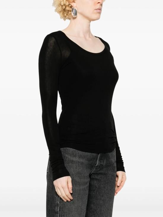 Agolde AGOLDE Women Tops A72851618 BLK BLACK Size S / US 4 / IT 40 - 3 Thumbnail