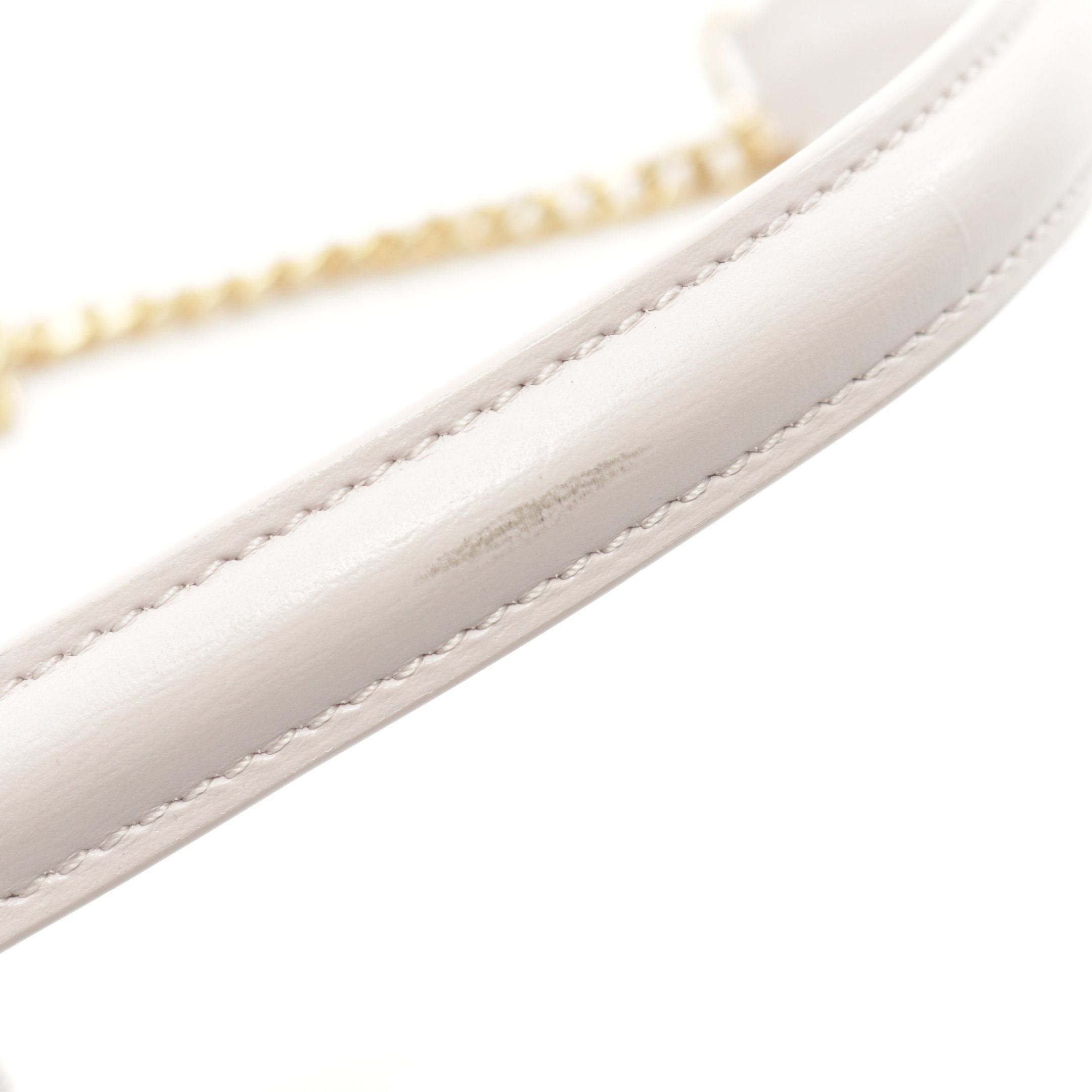 Celine Celine Triomphe Chain Shoulder Bag Leather Light Pink Size ONE SIZE - 5 Thumbnail