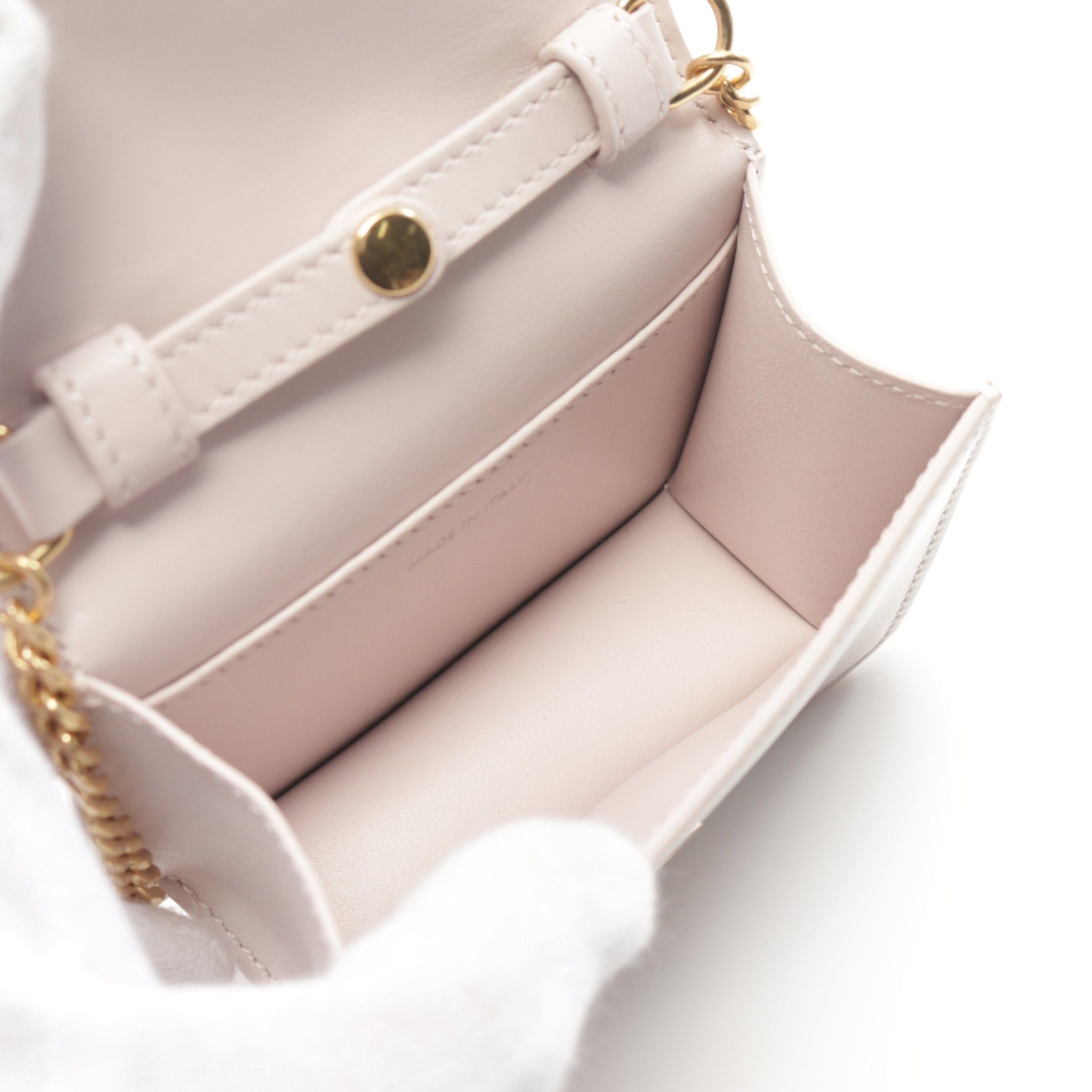 Celine Celine Triomphe Chain Shoulder Bag Leather Light Pink Size ONE SIZE - 3 Thumbnail