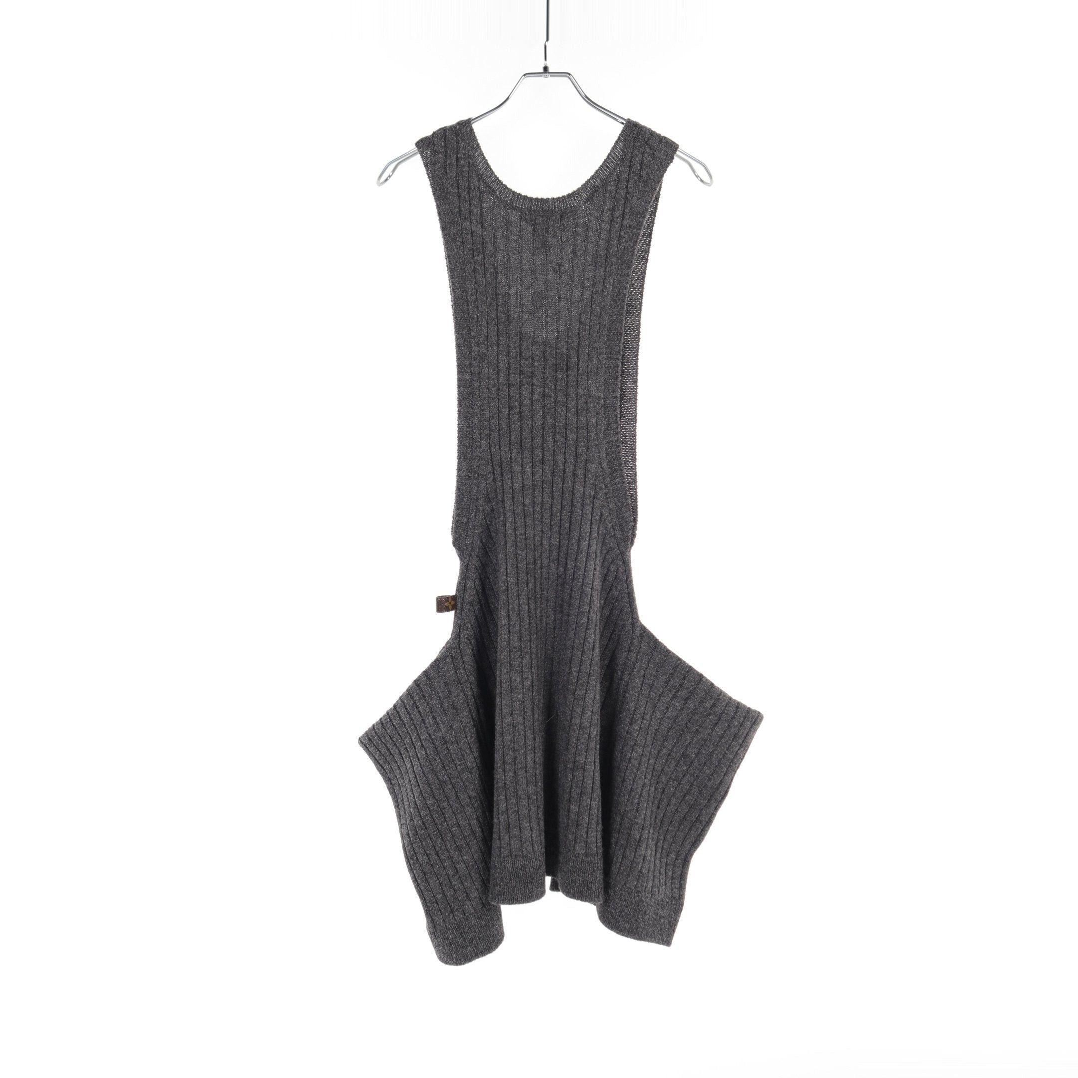 Louis Vuitton Louis Vuitton Knit Vest Wool Nylon Gray Size ONE SIZE - 2 Thumbnail