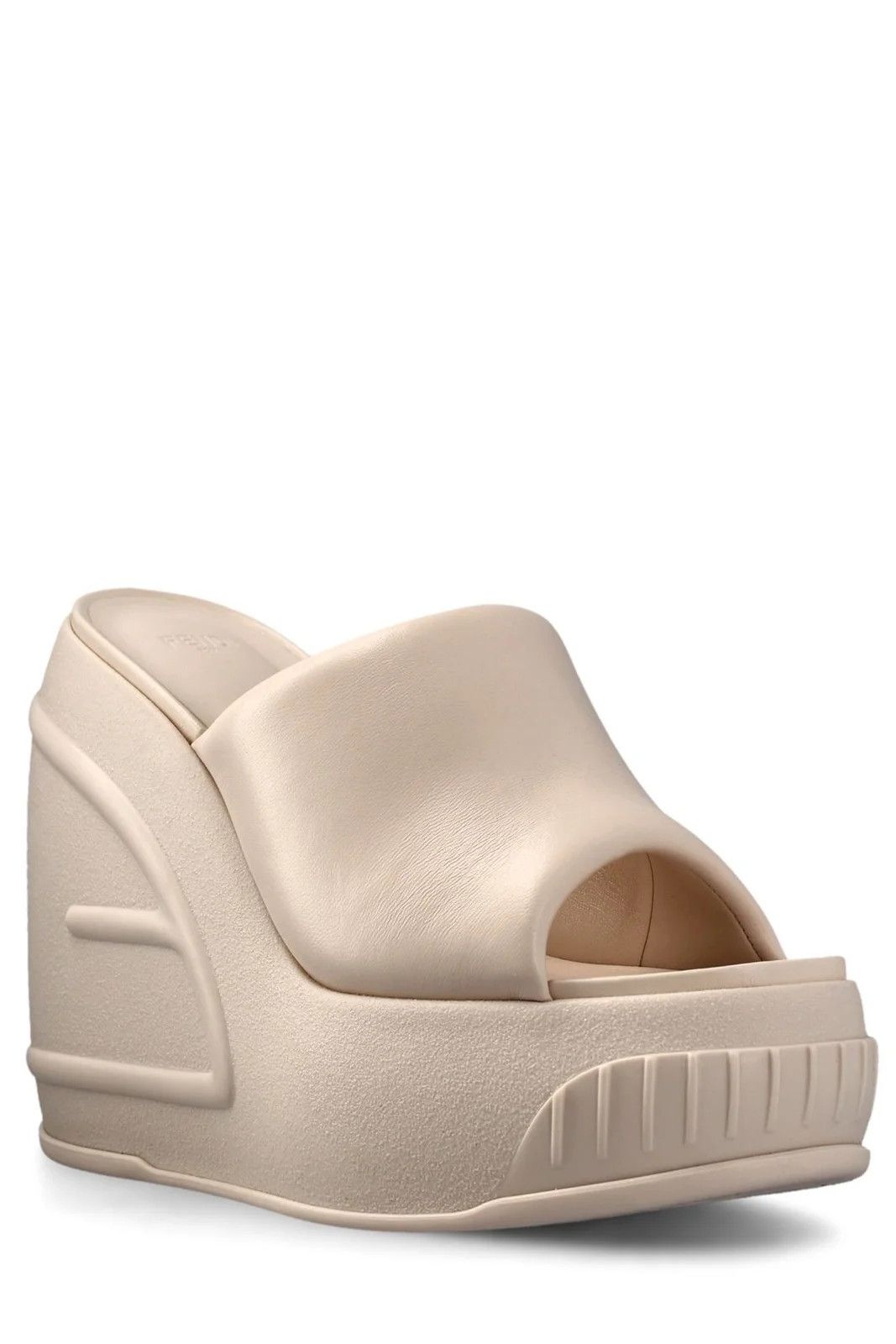 Fendi Fendi Wedge FF Pattern Platform Slides Sandals in beige Size US 12 / IT 42 - 2 Thumbnail