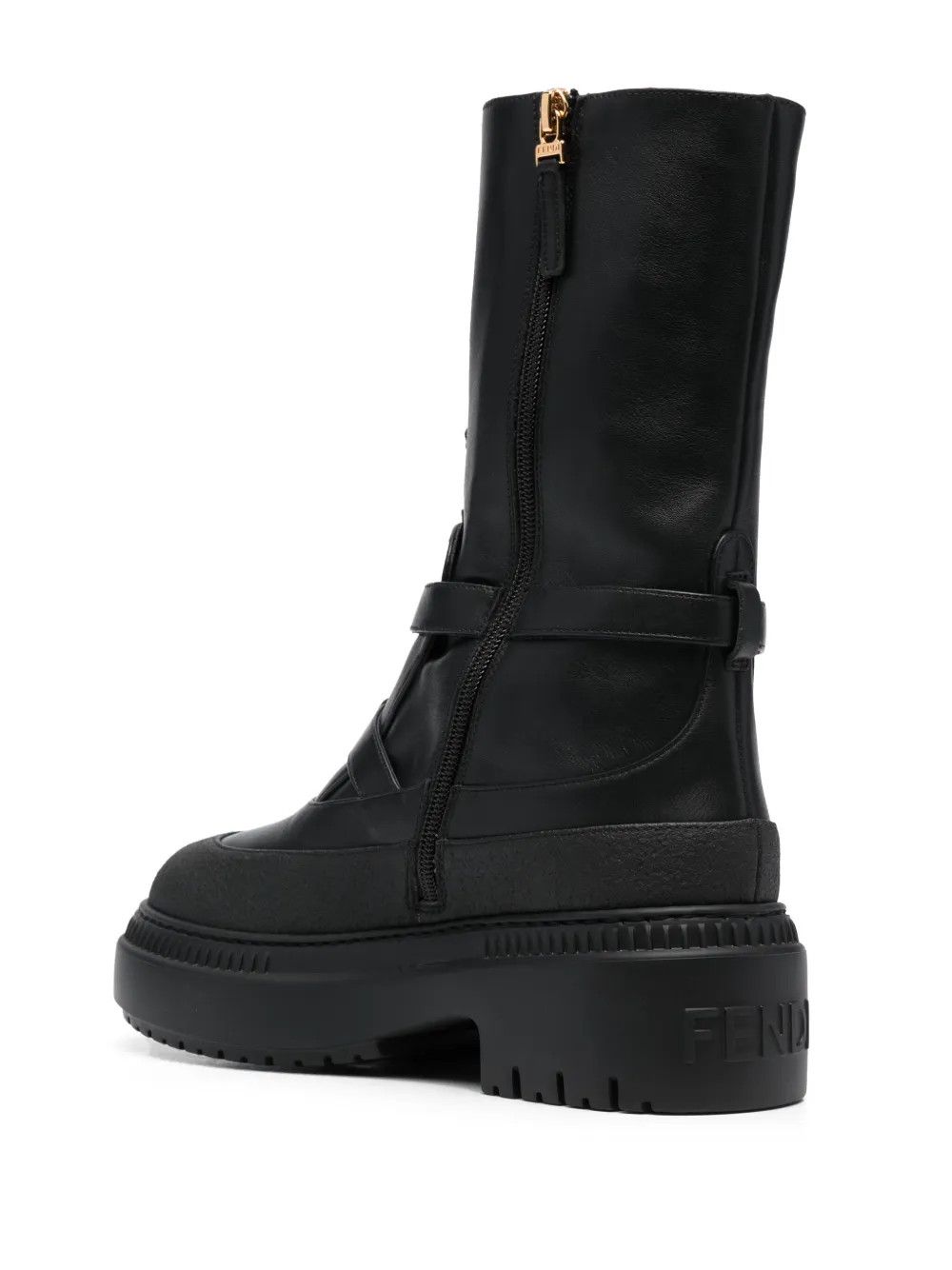 Fendi Delfina leather biker boots Size US 6 / IT 36 - 2 Thumbnail