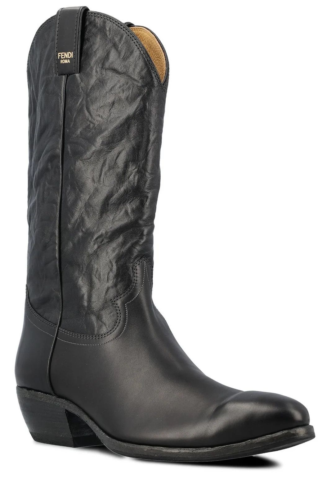 Fendi Fendi Slip-On Cowboy Boots in black Size US 11 / IT 41 - 2 Thumbnail