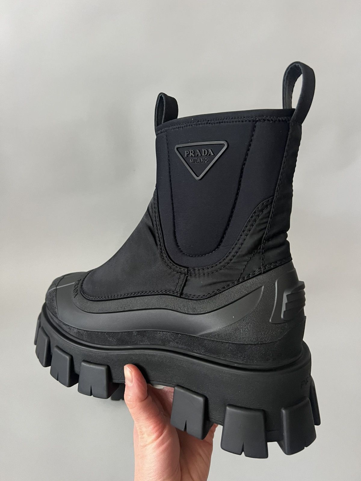 Prada Re-Nylon Monolith Boots Size US 11.5 / EU 44-45 - 6 Thumbnail